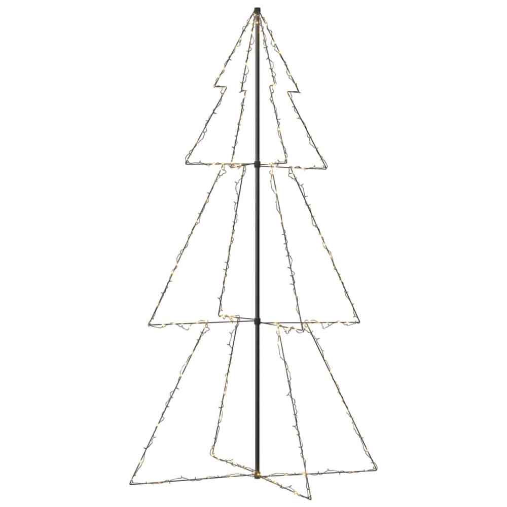 Aurelia 220cm Metal Christmas Cone Tree With 300 LEDs - Warm White