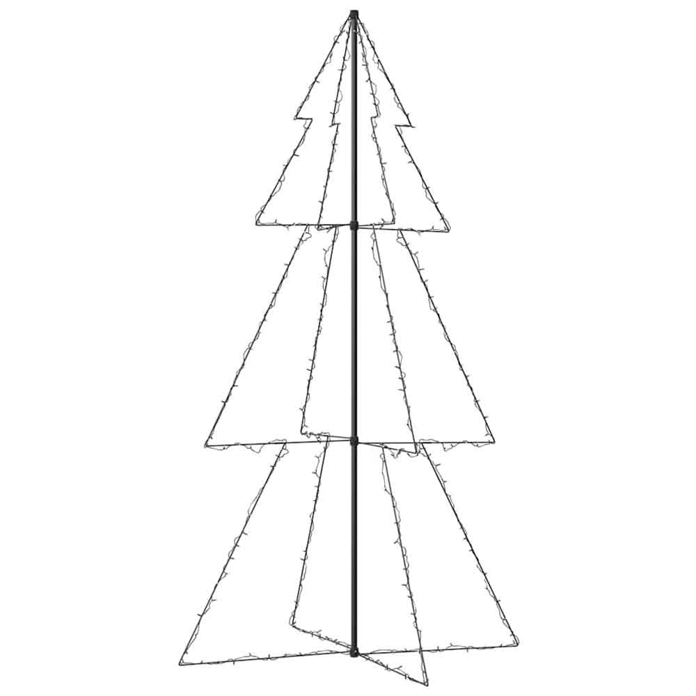 Aurelia 220cm Metal Christmas Cone Tree With 300 LEDs - Warm White