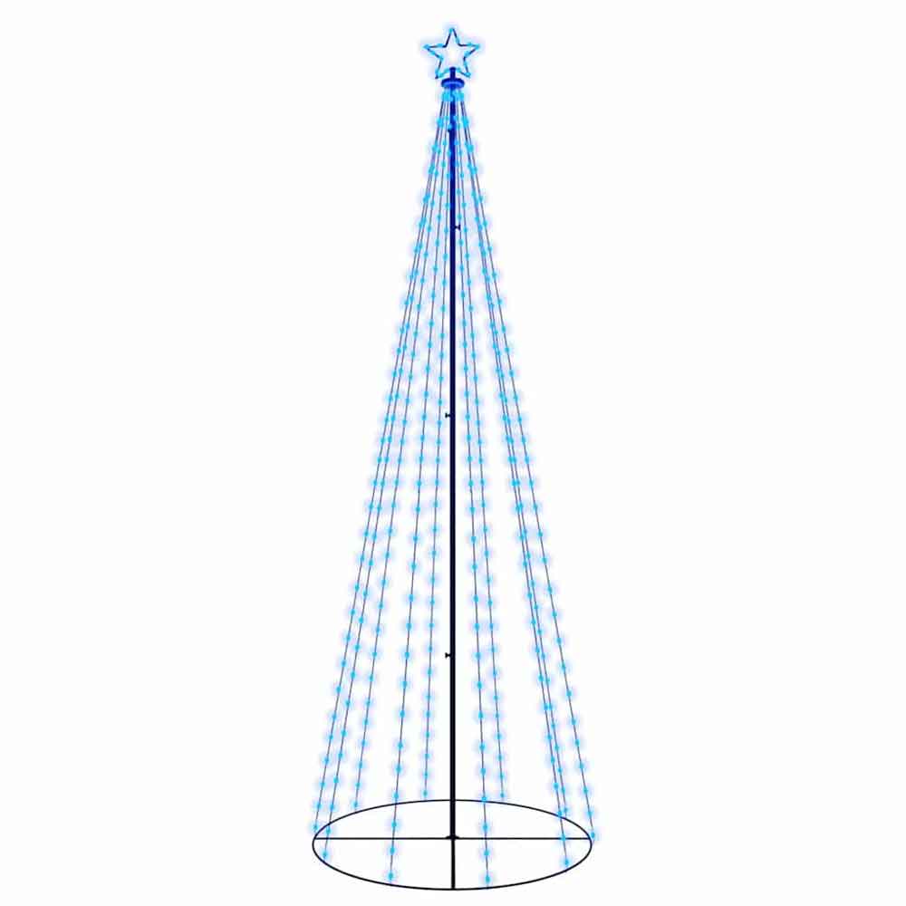 Aurelia 300cm Metal Christmas Cone Tree With 310 LEDs - Blue