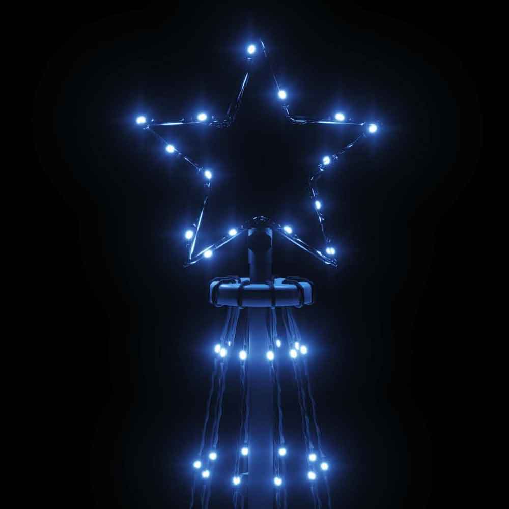 Aurelia 300cm Metal Christmas Cone Tree With 310 LEDs - Blue