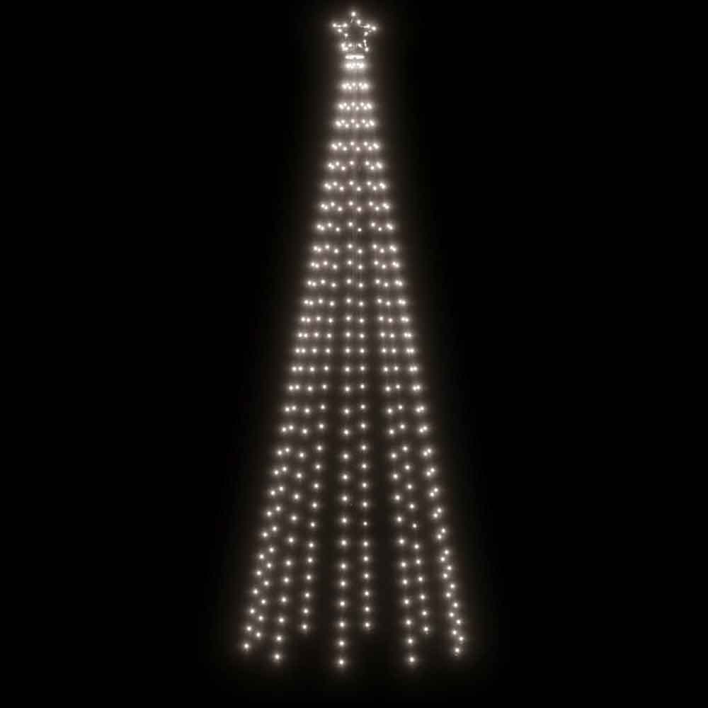 Aurelia 300cm Metal Christmas Cone Tree With 310 LEDs - Cold White