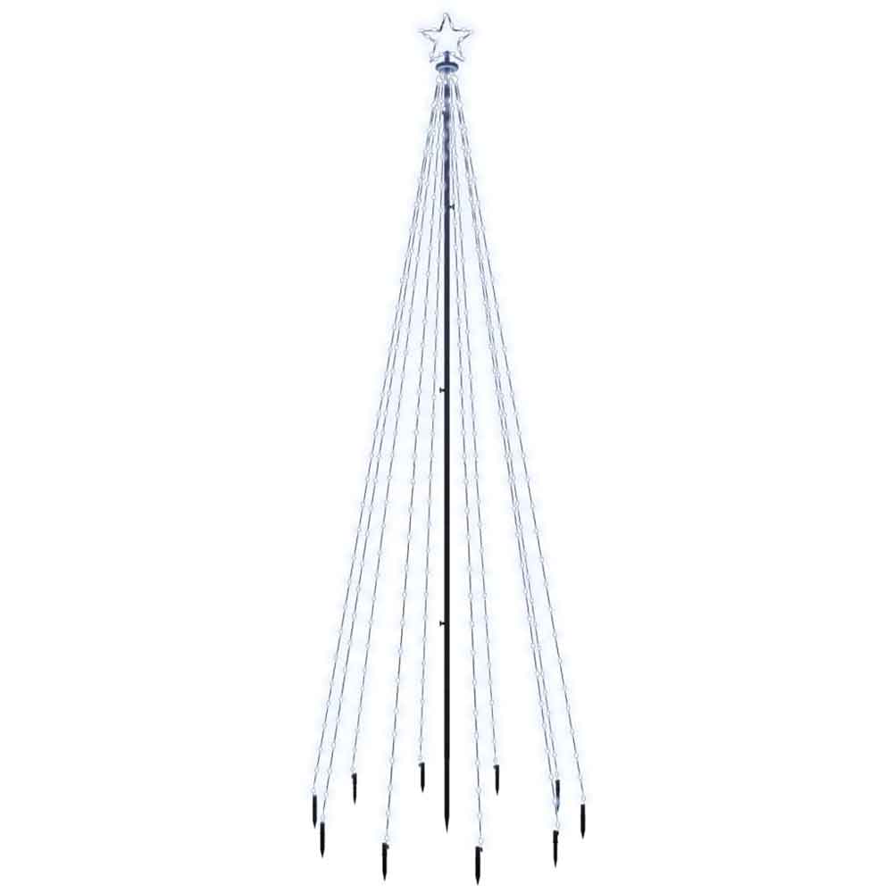 Aurelia 300cm Metal Christmas Tree With 310 LEDs - Cold White