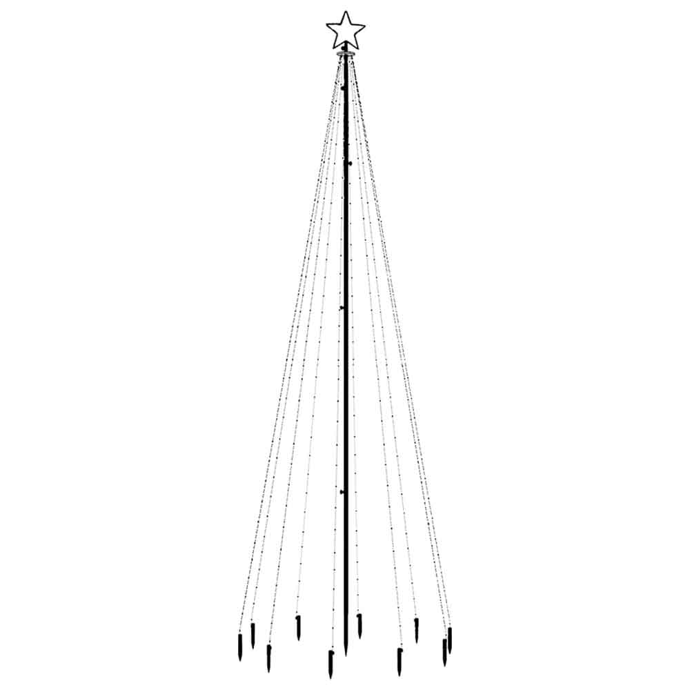 Aurelia 300cm Metal Christmas Tree With 310 LEDs - Cold White