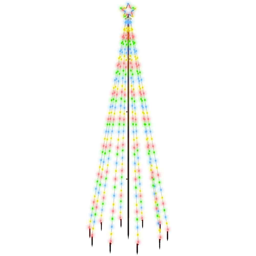 Aurelia 300cm Metal Christmas Tree With 310 LEDs - Multicolour