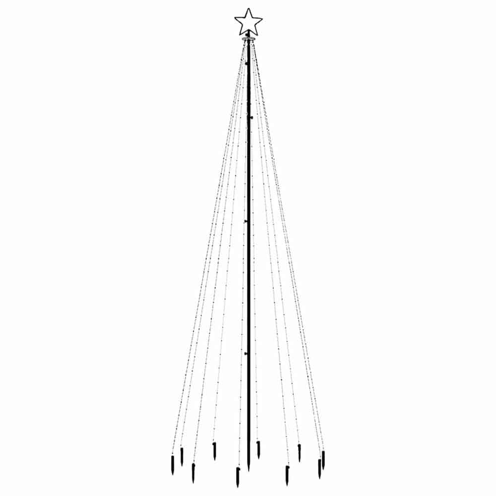 Aurelia 300cm Metal Christmas Tree With 310 LEDs - Multicolour