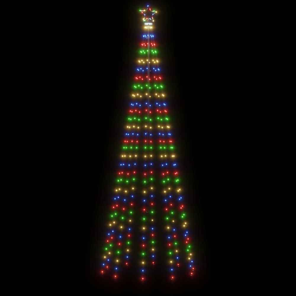 Aurelia 300cm Metal Christmas Tree With 310 LEDs - Multicolour