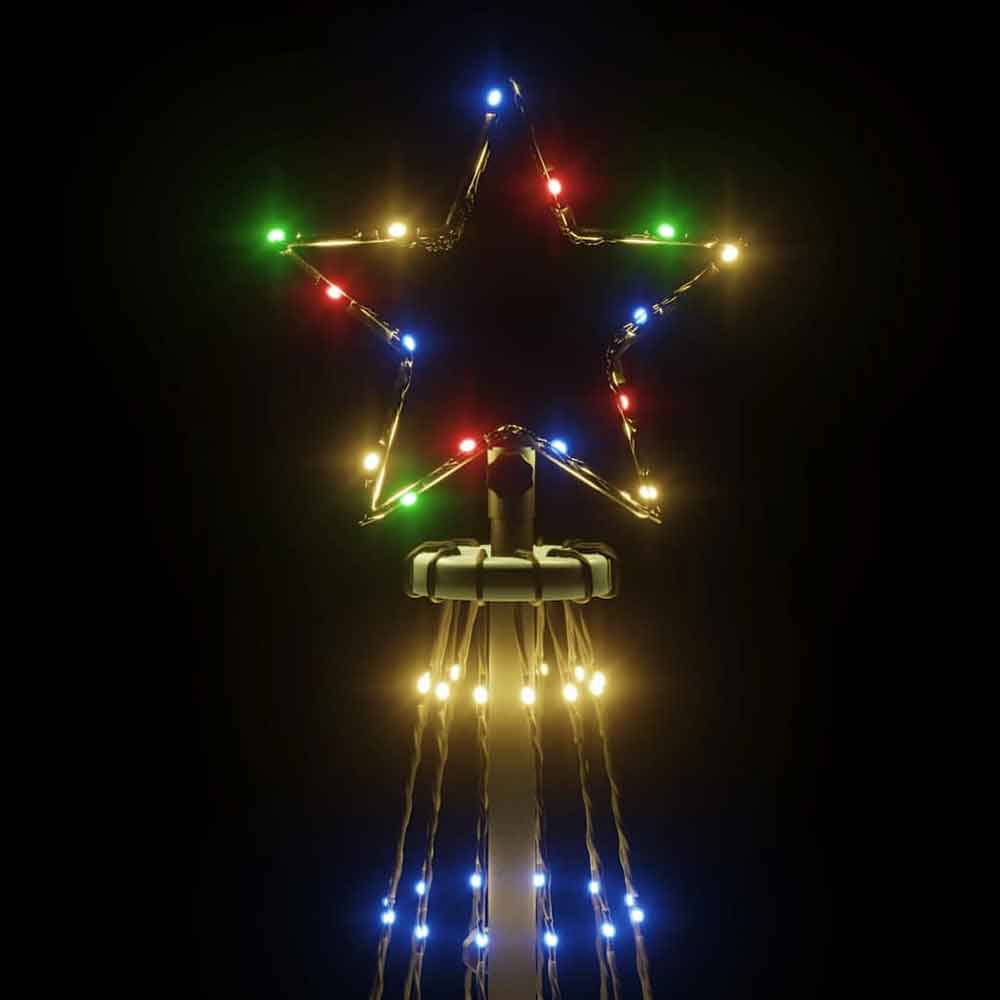 Aurelia 300cm Metal Christmas Tree With 310 LEDs - Multicolour