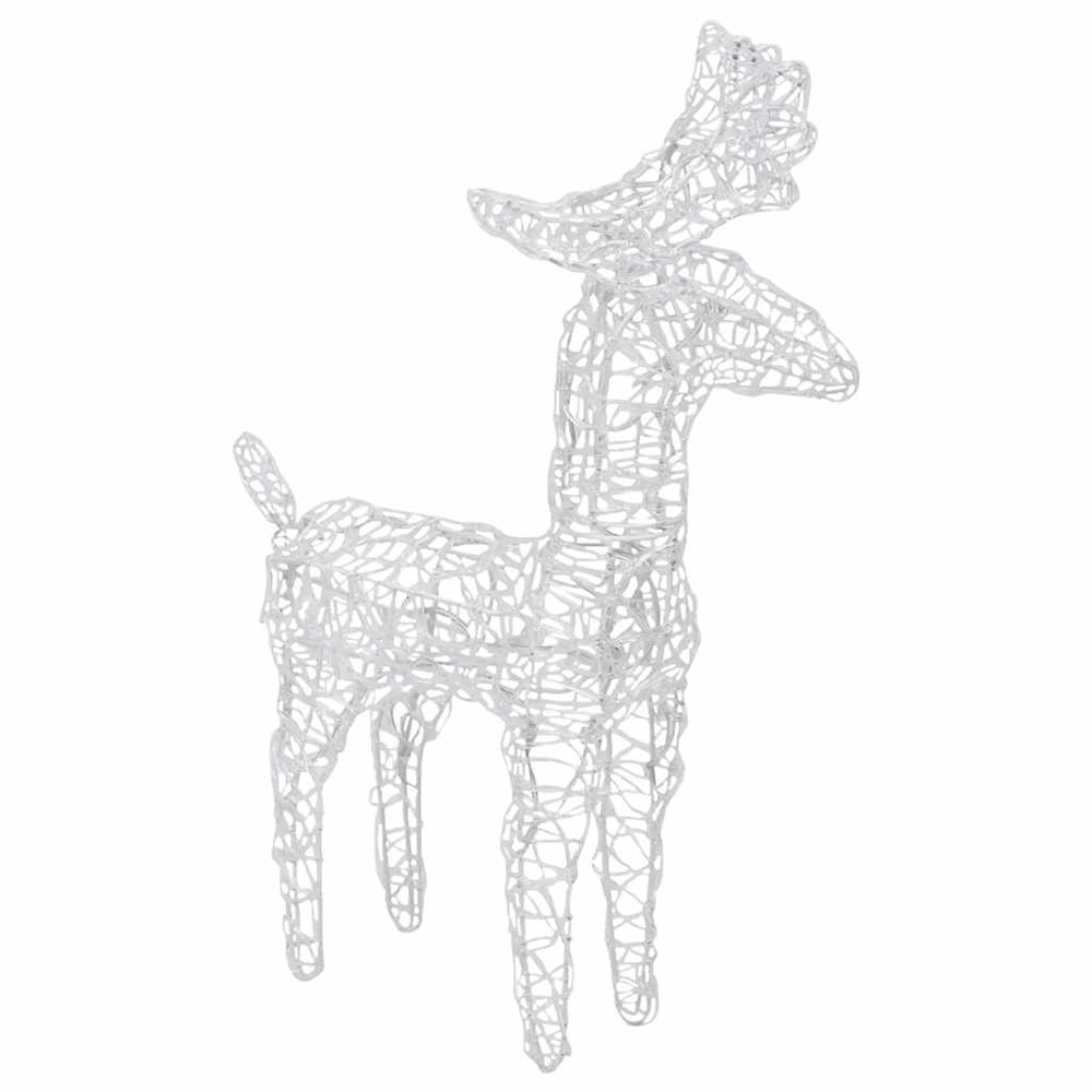 Aurelia Acrylic 2pcs Reindeers and Sleigh Christmas Decoration - Multicolour