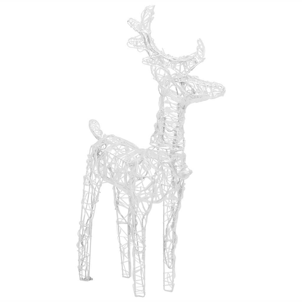 Aurelia Acrylic 2pcs Reindeers and Sleigh Christmas Decoration - Multicolour