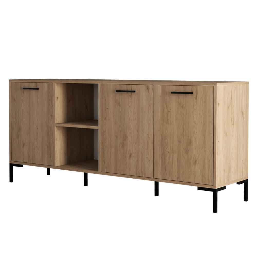 Aurora Wooden Sideboard with 3 Doors in Oak