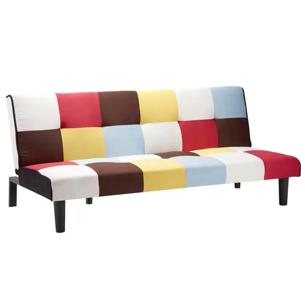 Aurorae Fabric Sofa Bed In Multicoloured