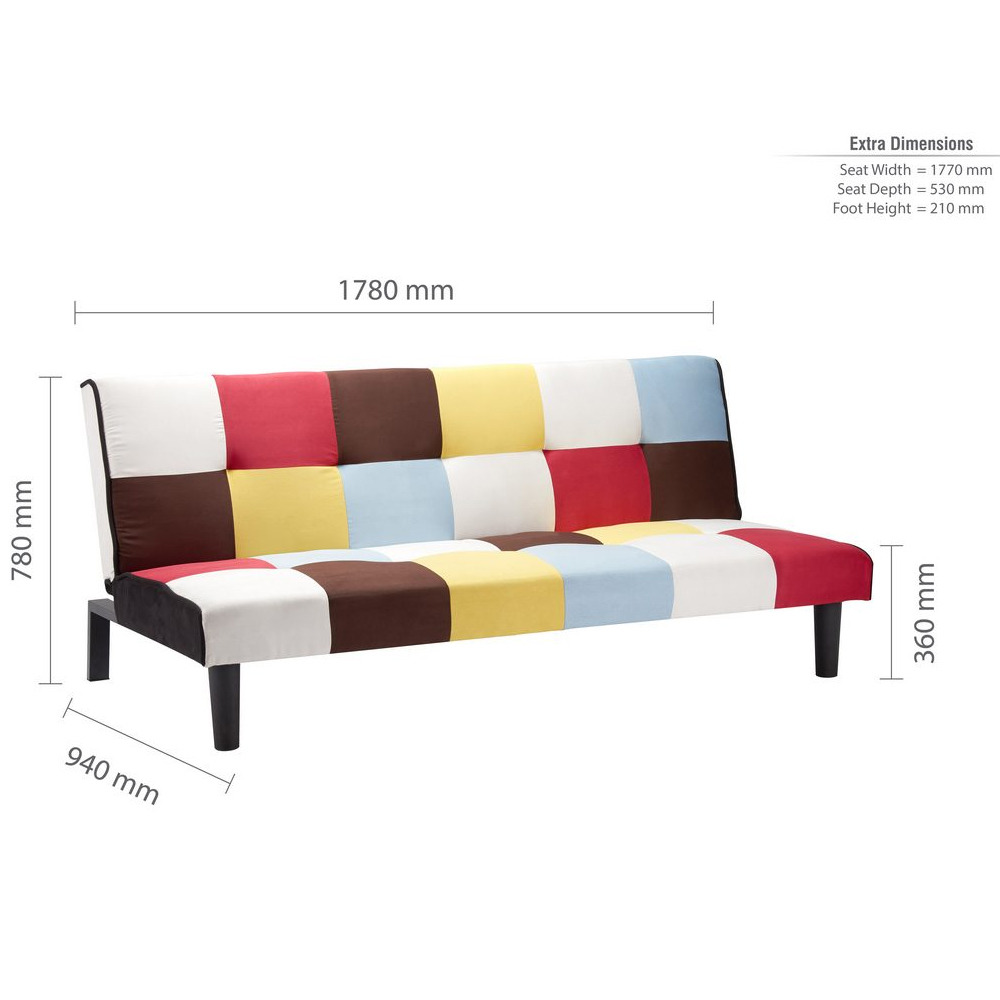 Aurorae Fabric Sofa Bed In Pink