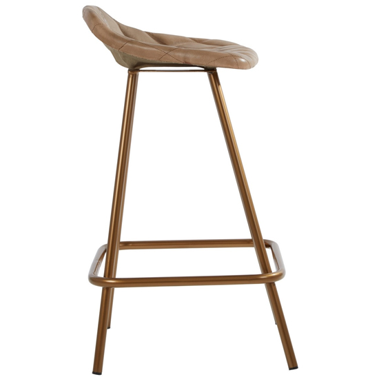 Australis Cubic Base Faux Leather Bar Stool In Grey_3