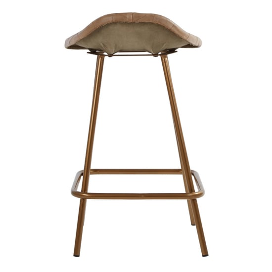 Australis Cubic Base Faux Leather Bar Stool In Grey_4