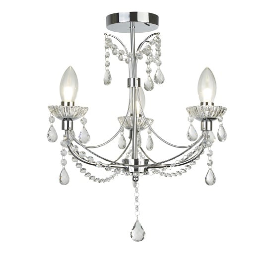 Product photograph of Autumn 3 Light Bathroom Chandalier With Crystal Ceiling Light from Furniture in Fashion