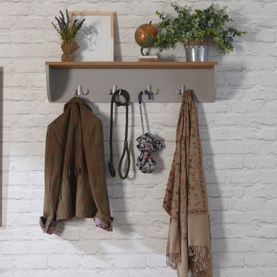 Ava Wall Mounted Coat Rack In Grey With Shelf Furniture Fashion - Wall Mounted Coat Rack With Shelf Ava Wall Mounted Coat Rack In Grey With Shelf Furniture Fashion - Wall Mounted Coat Rack With Shelf