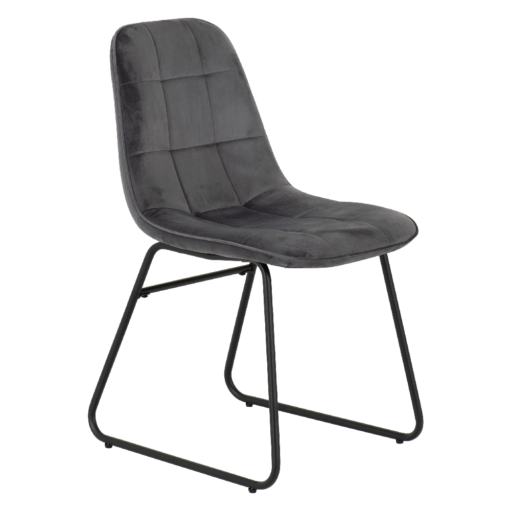 Avah Extending Concrete Dining Table With 4 Lyster Grey Chairs