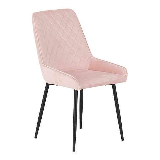 Avah Extending Concrete Effect Dining Table 4 Avah Pink Chairs_4