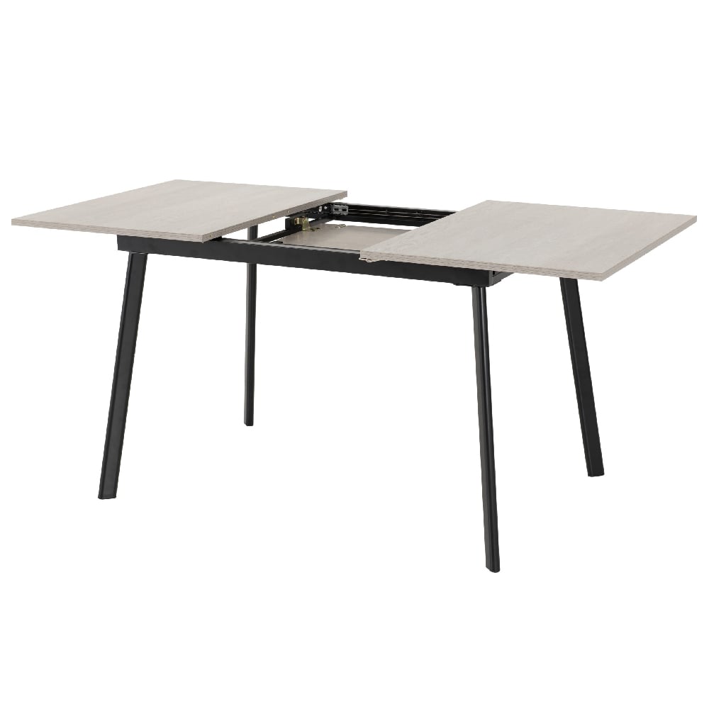 Avah Wooden Extending Dining Table In Concrete Effect