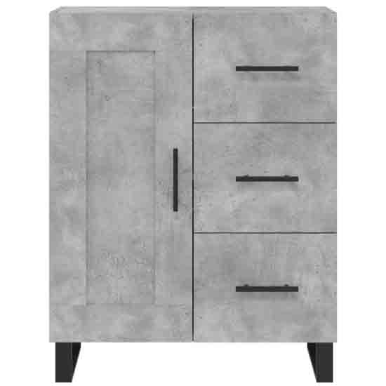 Avalon Wooden Sideboard With 1 Door 3 Drawers In Concrete Grey