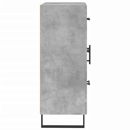 Avalon Wooden Sideboard With 1 Door 3 Drawers In Concrete Grey