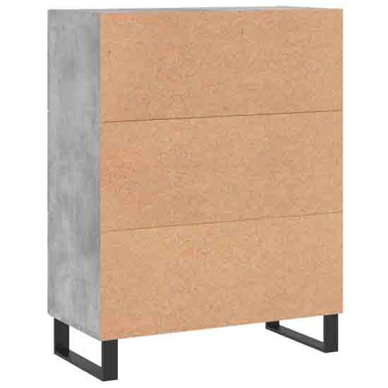 Avalon Wooden Sideboard With 1 Door 3 Drawers In Concrete Grey
