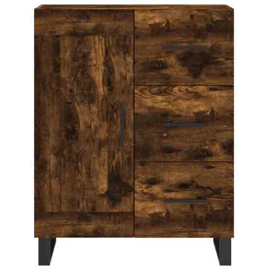 Avalon Wooden Sideboard With 1 Door 3 Drawers In Smoked Oak