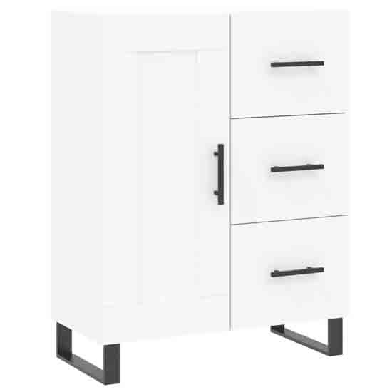 Avalon Wooden Sideboard With 1 Door 3 Drawers In White