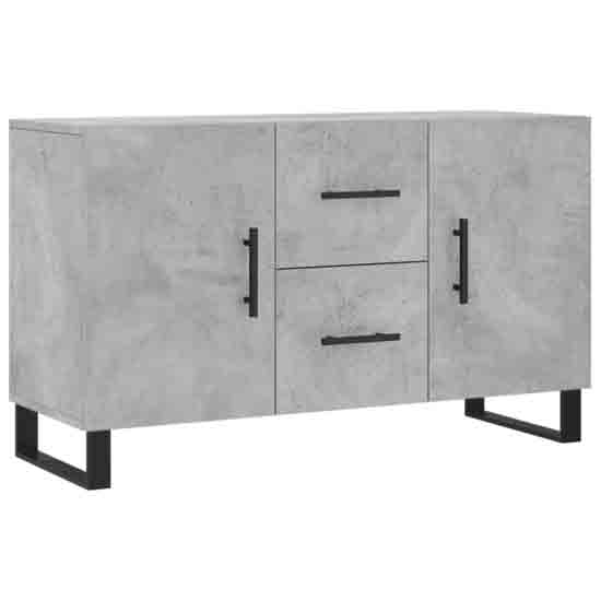 Avalon Wooden Sideboard With 2 Doors 2 Drawers In Concrete Grey