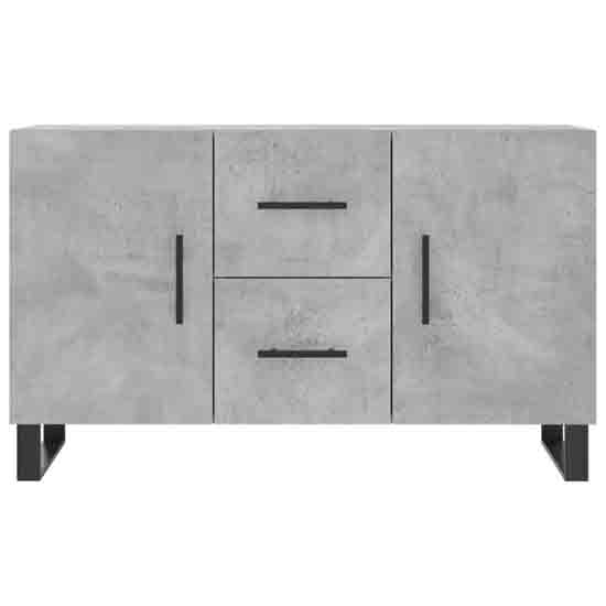 Avalon Wooden Sideboard With 2 Doors 2 Drawers In Concrete Grey