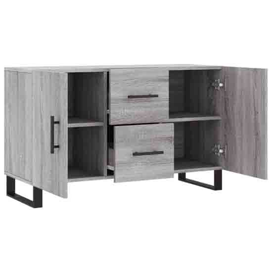 Avalon Wooden Sideboard With 2 Doors 2 Drawers In Grey Sonoma