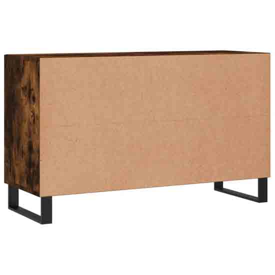 Avalon Wooden Sideboard With 2 Doors 2 Drawers In Smoked Oak