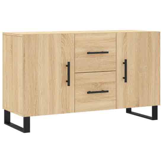 Avalon Wooden Sideboard With 2 Doors 2 Drawers In Sonoma Oak