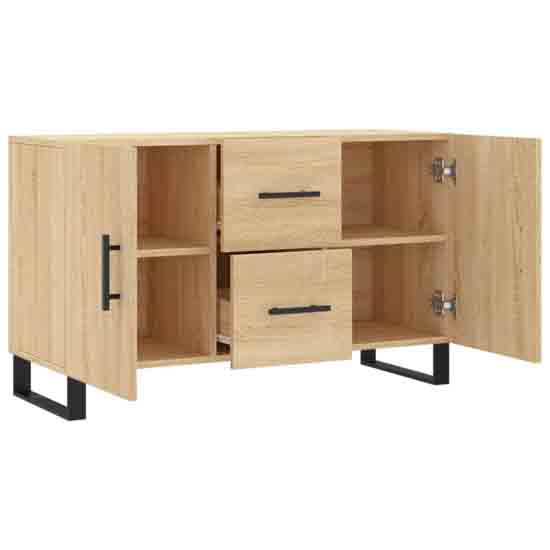 Avalon Wooden Sideboard With 2 Doors 2 Drawers In Sonoma Oak