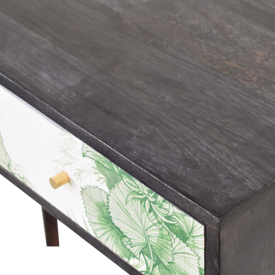 Avanti Wooden 2 Drawers Console Table In Tropical Pattern_3