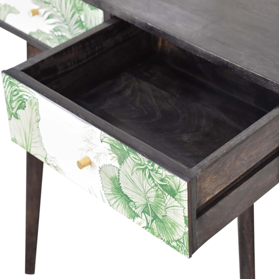 Avanti Wooden 2 Drawers Console Table In Tropical Pattern_4