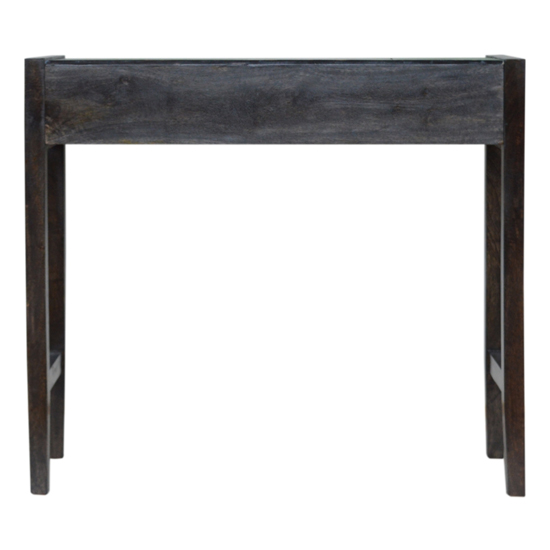 Avanti Wooden Console Table In Floral Pattern_4