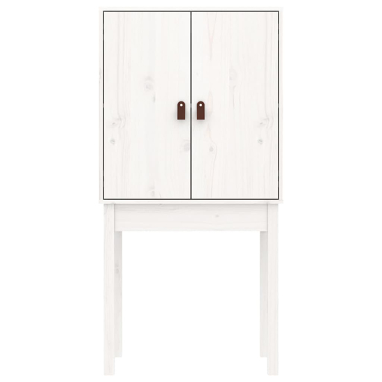 Aveiro Pinewood Highboard With 2 Doors In White