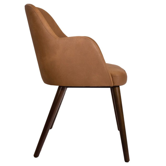 Avelay Faux Leather Armchair In Vintage Cognac_2