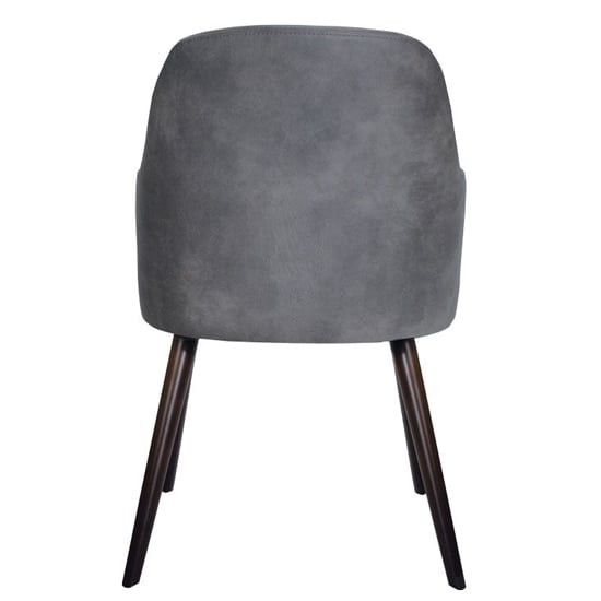 Avelay Faux Leather Armchair In Vintage Steel Grey_3