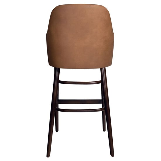 Avelay Faux Leather Bar Stool In Vintage Cognac_3