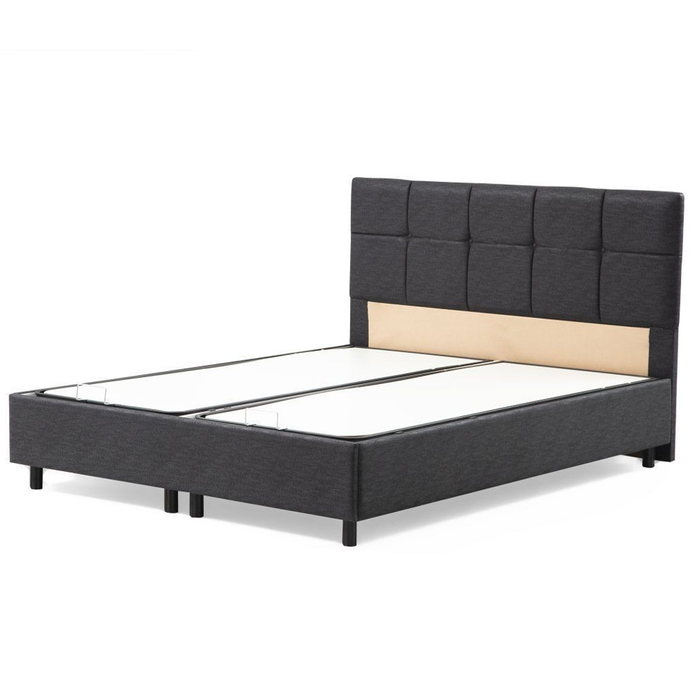 Avelon Fabric Ottoman Storage Small Double Bed in Anthracite