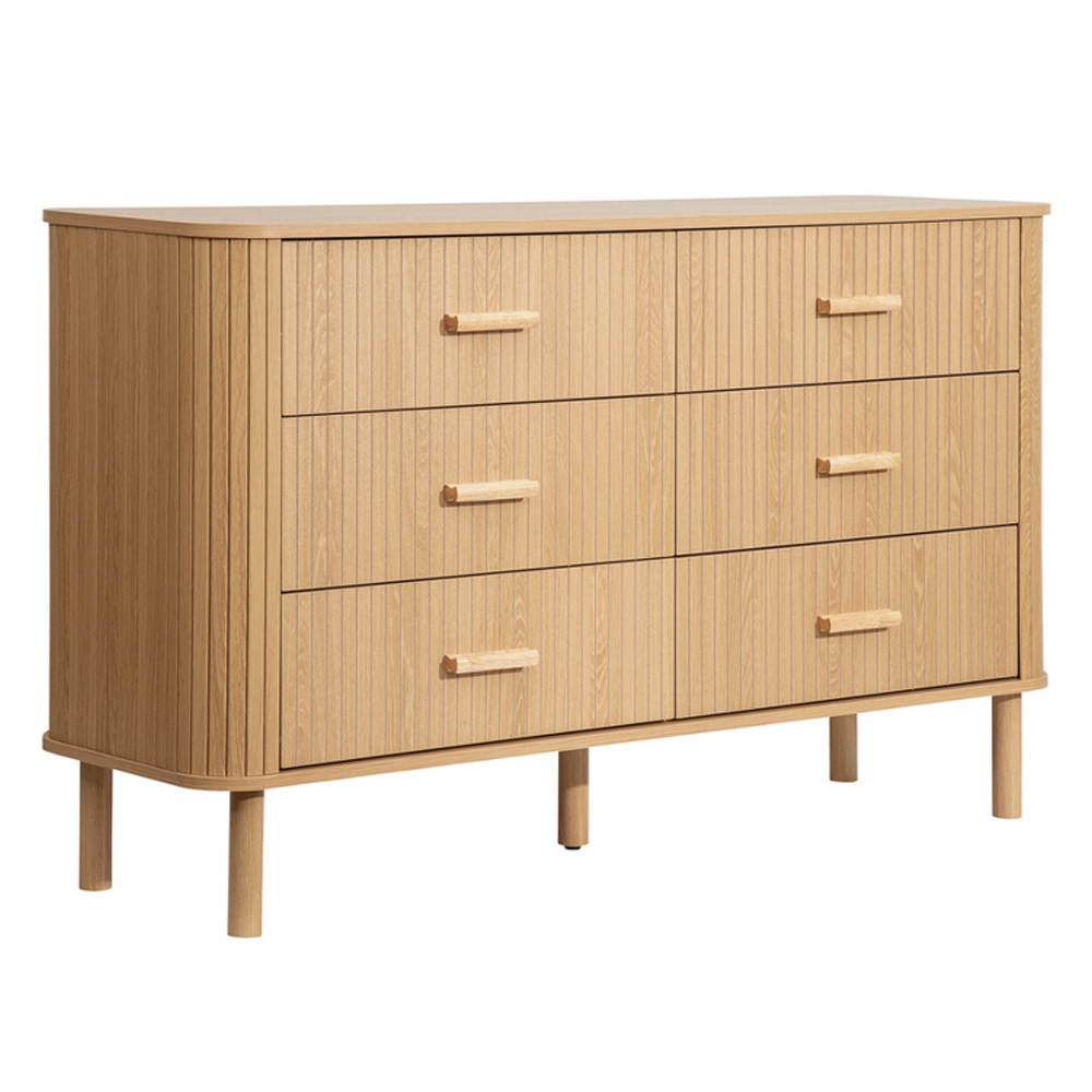 Avenel Wooden Chest Of 6 Drawers In Oak