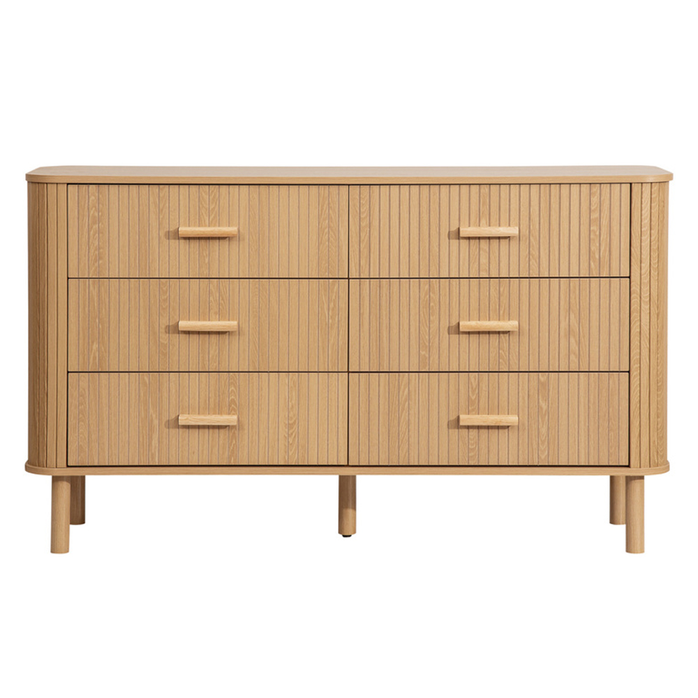 Avenel Wooden Chest Of 6 Drawers In Oak