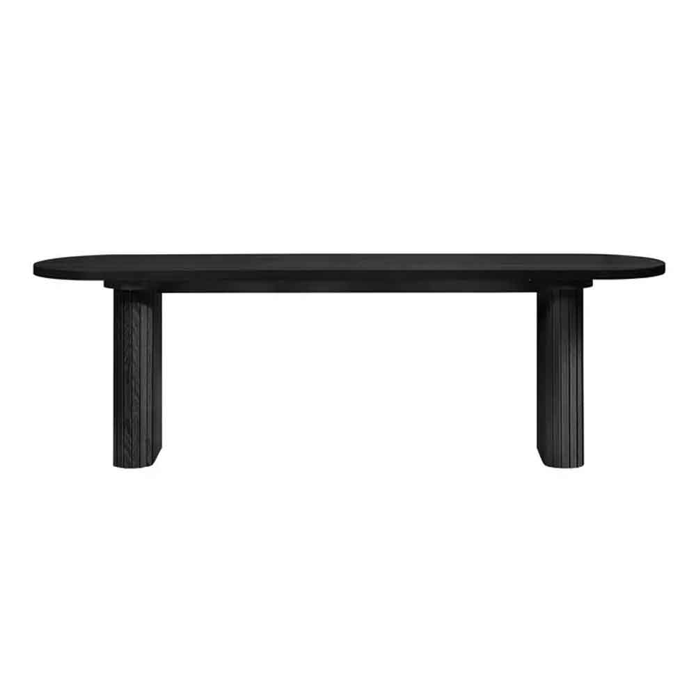 Avenel Wooden Dining Bench in Black