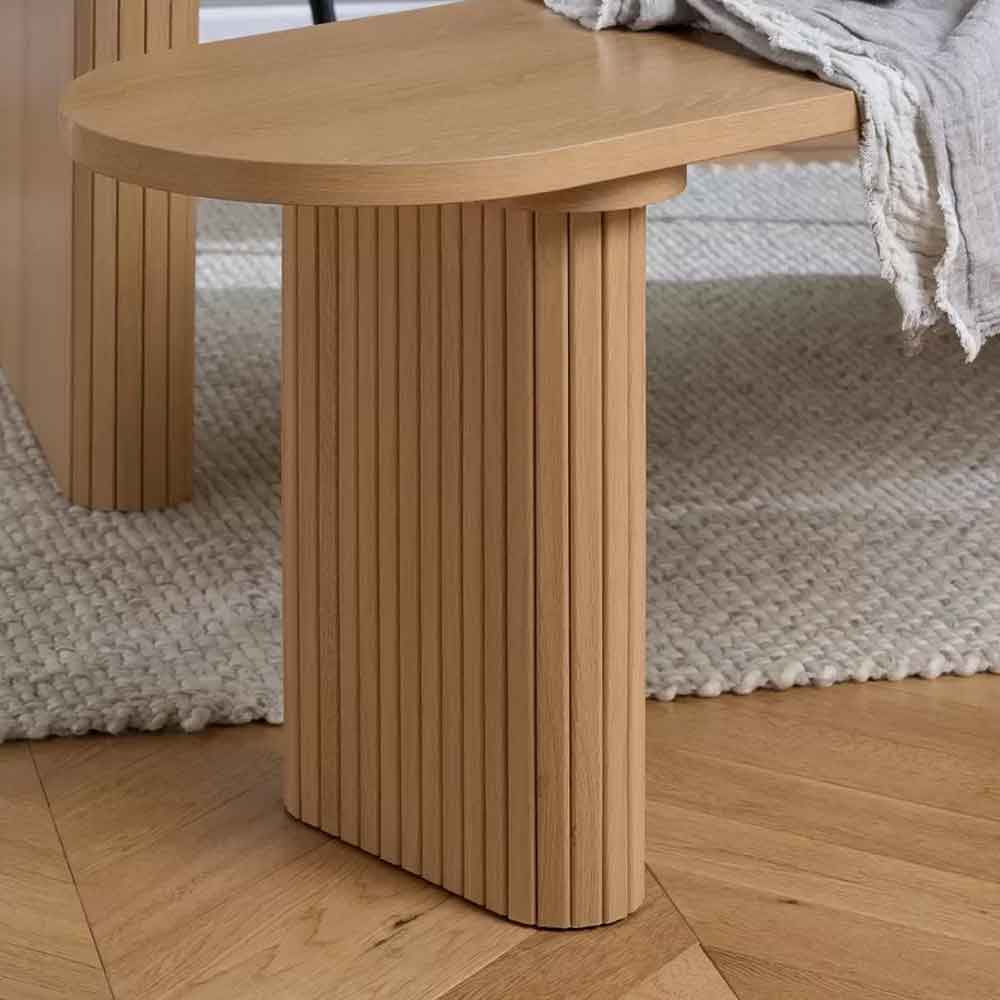 Avenel Wooden Dining Bench in Oak