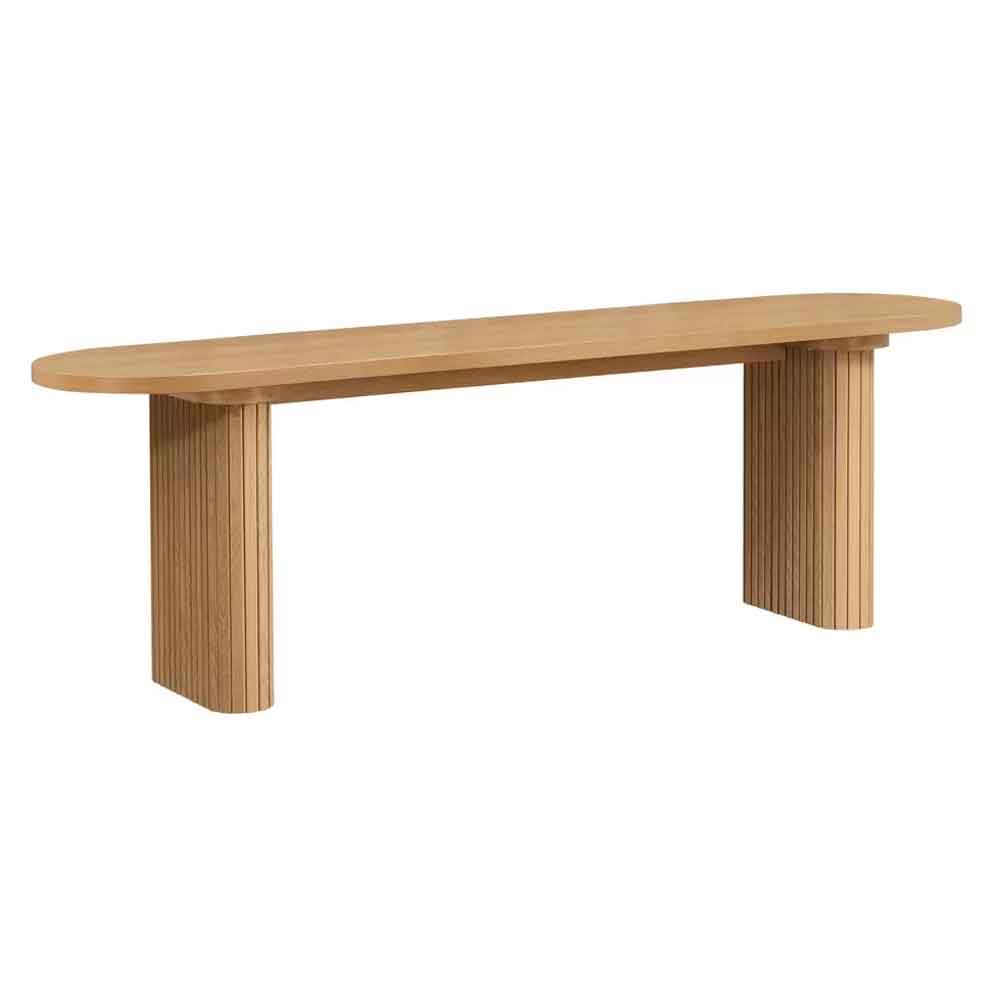 Avenel Wooden Dining Bench in Oak