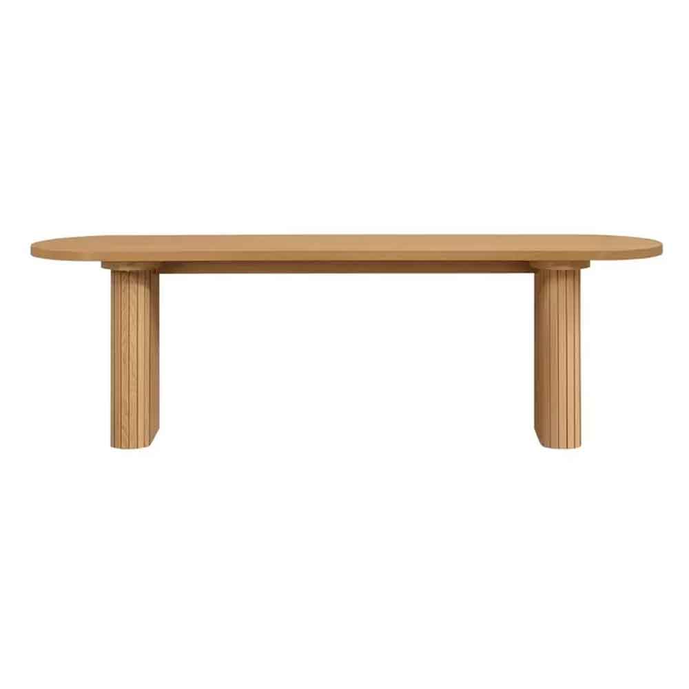 Avenel Wooden Dining Bench in Oak