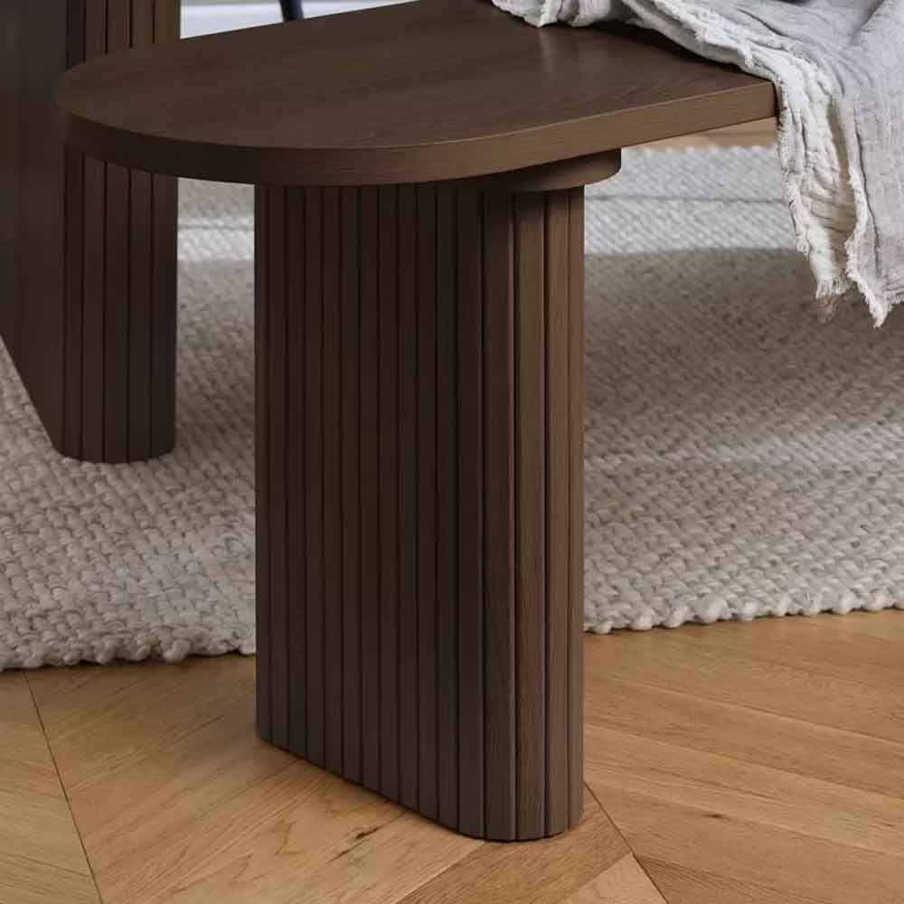 Avenel Wooden Dining Bench in Walnut