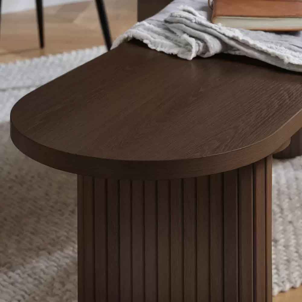 Avenel Wooden Dining Bench in Walnut